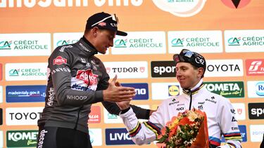 Van der Poel y Pogacar.