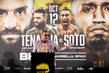 Conor Mcgregor, protagonista de la rueda prensa en el Hotel Hard Rock, presentando la velada de Bare Knuckle Fighting Championship (BKFC) entre Franco Tenaglia y Tony Soto.