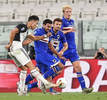 El equipo de Sarri derrotó 2-0 a Sampdoria con goles de Cristiano y Bernardeschi y logró su liga número 36 de la historia. Es la novena consecutiva, récord histórico de las grandes ligas de Europa.