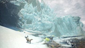 Las tierras g&eacute;lidas de Arroyo de la Escarcha, Monster Hunter World: Iceborne. 