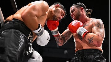 Los boxeadores Rogelio Medina y Paul Bamba en su último combate.