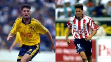 Ricardo Peláez jugó dos etapas en el América, la primera de 1986 a 1987 y la segunda de 1997 a 1999. Mientras que con el Rebaño jugó de 1998 al 2000 acumulando 15 goles.