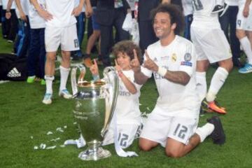 En mayo de 2016, y también contra el Atlético de Madrid, Marcelo consiguió la Champions League.