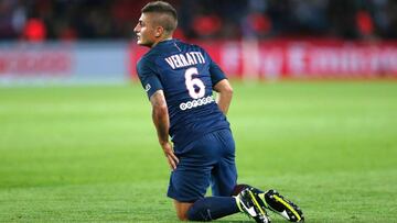 El centrocampista italiano Marco Verratti, durante un partido con el PSG.