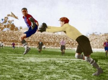 El catalán fue jugador del Barcelona entre 1919 y 1933. Segundo máximo goleador de la Historia de la Copa, 69 goles sólo superado por Telmo Zarra y sus 81 goles, vencedor del torneo del KO en 5 ocasiones con el club culé y de la primera Liga Española que se disputó.