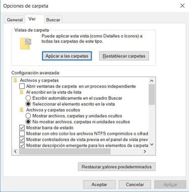 Cómo buscar archivos ocultos en tu PC con Windows 10