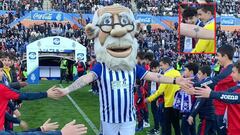 'El Abuelo', con el detalle del escudo del Betis.