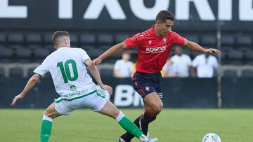 Osambela durante el amistoso ante el Racing.