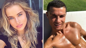 Imágenes de Tanya Mityushina y Cristiano Ronaldo.