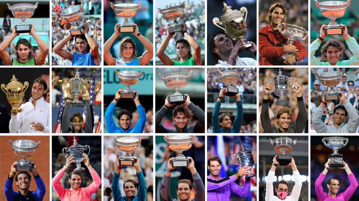 Todos los Grand Slam de Rafa Nadal