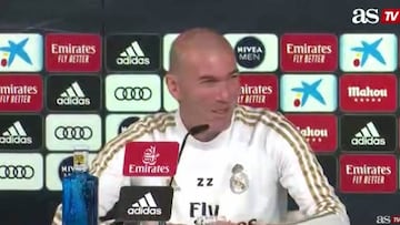 La broma de Zidane cuando le preguntan por el partido entre la Real Sociedad y Barça
