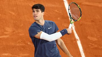 Carlos Alcaraz, en Roland Garros.