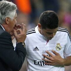 La relación James - Ancelotti no fue idílica desde el comienzo
