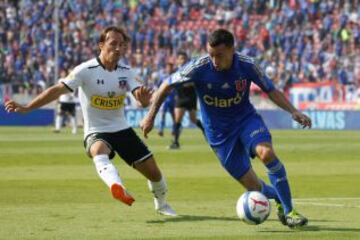 06 de abril del 2014: En un vibrante encuentro, Colo Colo venció a Universidad de Chile por 1 a 0, con autogol de Roberto Cereceda. De paso, rompió una sequía de 5 años sin ganarle a la U en condición de visita.