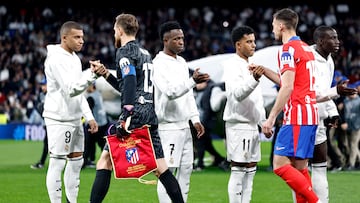 Ida de octavos de final de Champions entre Real Madrid y Atlético de esta temporada.