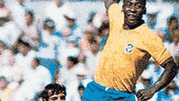 <b>EL GRAN PELÉ</B>. Brasil consiguió en México 70 su tercer Mundial.