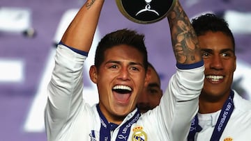 James Rodr&iacute;guez, &uacute;ltimo colombiano en jugar una Supercopa de Europa.