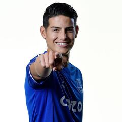 En imágenes: James, nuevo jugador de Everton
