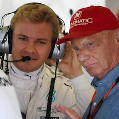 Lauda: "¿Por qué iba a ir Rosberg a Ferrari? Siempre sería segundo"