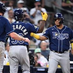 Isaac Paredes y Randy Arozarena truenan los maderos en triunfo de Rays sobre Padres