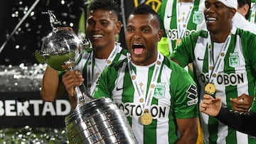 Miguel Ángel Borja, campeón de la Copa Libertadores con Atlético Nacional