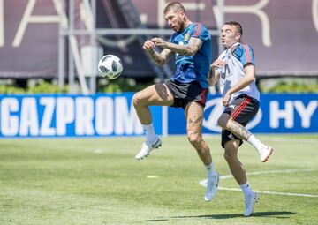 Sergio Ramos y Iago Aspas