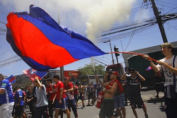 Así fue la marcha de los hinchas de la U en apoyo a Herrera