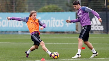 Modric y Morata.