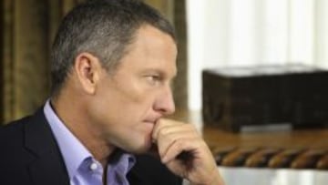 Lance Armstrong durante su entrevista con Oprah.