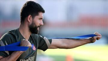 Felipe entrenando con el Atlético