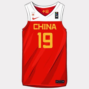 Así son las camisetas que se usarán durante el Mundial de Baloncesto