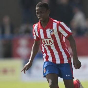 Salomón Obama, con el Atlético de Madrid.