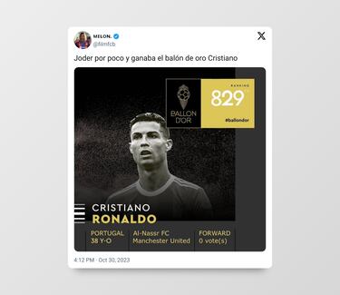 Los mejores memes del Balón de Oro 2023