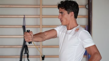 12/11/20 MOTOCICLISMO ENTRENAMIENTO MARC MARQUEZ GIMNASIO RECUPERACION
 FOTO:INSTAGRAMMARCMARQUEZ
 PUBLICADA 13/11/20 NA MA22 5COL