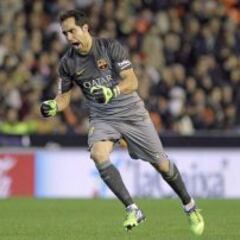 Claudio Bravo es escogido como el mejor portero de la Liga BBVA