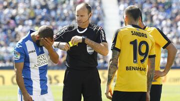 19/03/17 PRIMERA DIVISION PARTIDO
CD LEGANES - MALAGA CF
AMARILLA SANDRO EL ZHAR MATEU LAHOZ