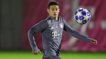 James Rodr&iacute;guez, jugador del Bayern M&uacute;nich