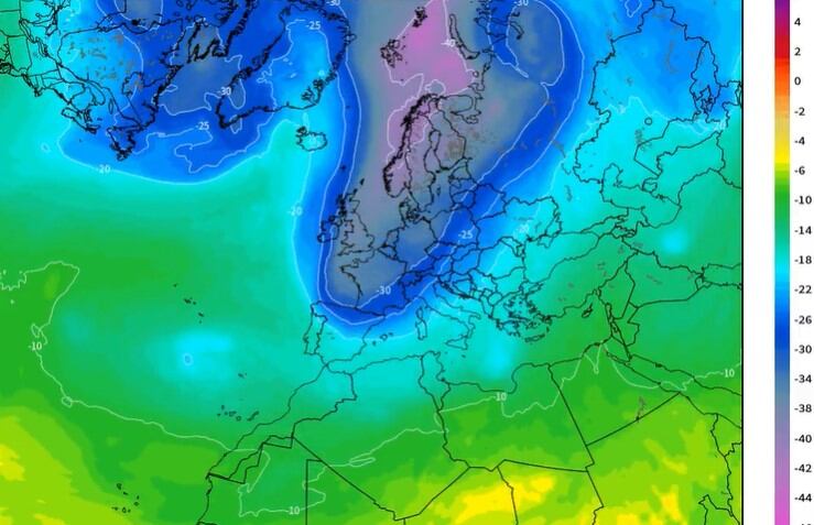 La predicción del frío polar llegará a España esta semana de manera intensa.