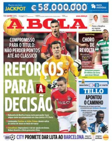 Portadas de la prensa deportiva