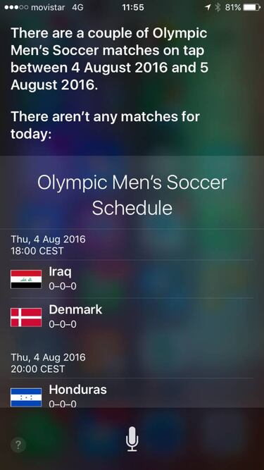 Apple's Siri really doesn't know about Euro 2016, or football...