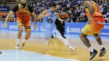 Lugo. Pazo provincial dos Deportes de Lugo. Liga Endesa ACB de Baloncesto. Jornada 7. CB Río Breogán - Valencia Básket. Fotos:Carlos Castro/ACB Photo