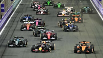 Salida del GP de Arabia Saudí.
