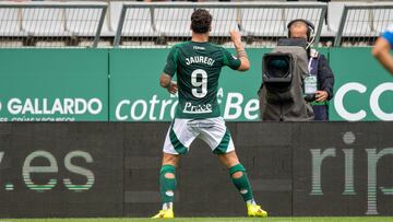 Jauregi celebra su gol ante el Elche.