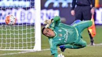 Keylor Navas, en el amistoso frente a la Roma.