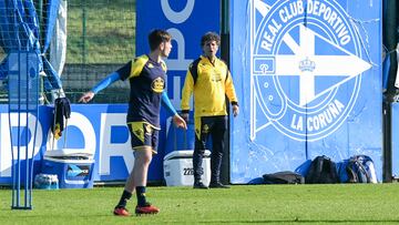 Idiakez tiene dudas para el partido del Deportivo ante el Celta Fortuna.