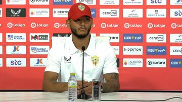 Luis Suárez en su segunda presentación.