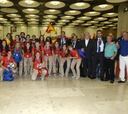 Emotivo recibimiento a las subcampeonas de Europa