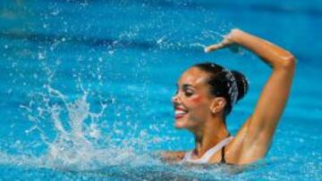 Ona Carbonell, en acción durante los Mundiales de Natación de Kazán