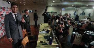 Lucas Silva durante la rueda de prensa.