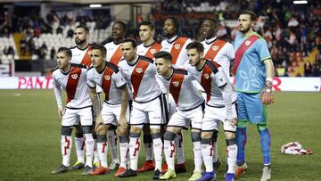 Once inicial del Rayo ante el Leganés.